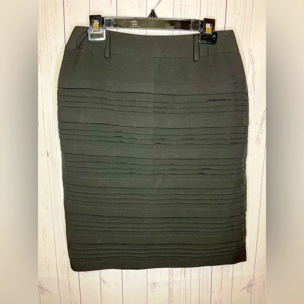 Sharagano Studio Pencil Skirt Women’s Size 6 Black Career Work Wear